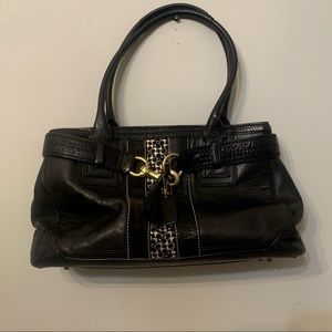 Vintage Leather Coach Shoulder Bag